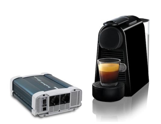 Nespresso koffiezet + 24V zuivere sinus omvormer 1500W