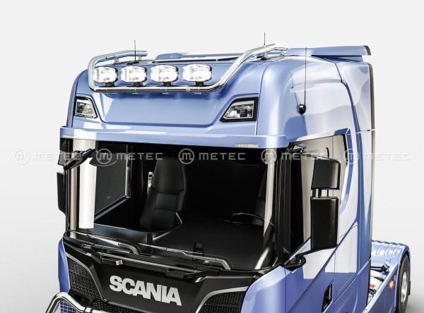 ! STOCK SALE ! Metec RVS Lampenbeugel Scania R/S-serie Highline