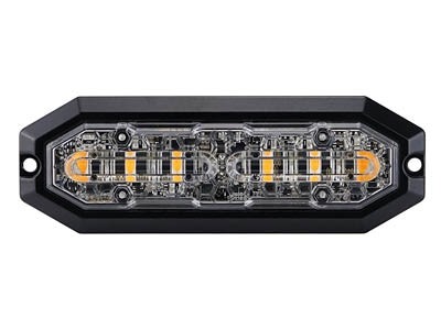 Flitser 6 LED, 12-24V Oranje