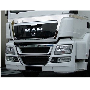 Stainless application front + doors MAN TGS without MAN logo