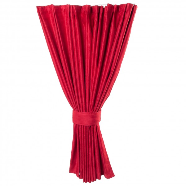 Side curtain 90cm Red (single fabric)