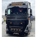 Deep Custom Sun Visor for Volvo FH4/FH5 + FM5 - 5 Top Light Holes