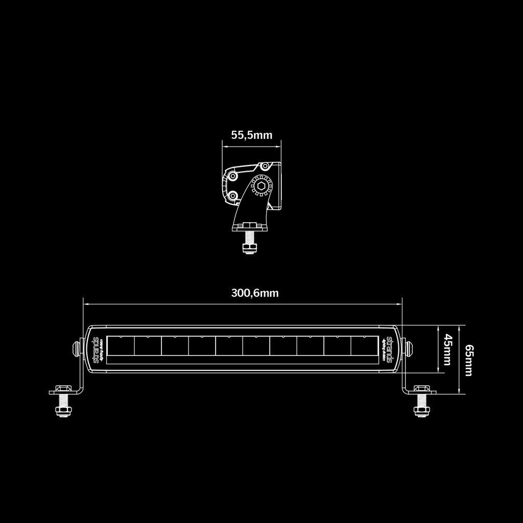 SIBERIA single row LED BAR 12 inch
