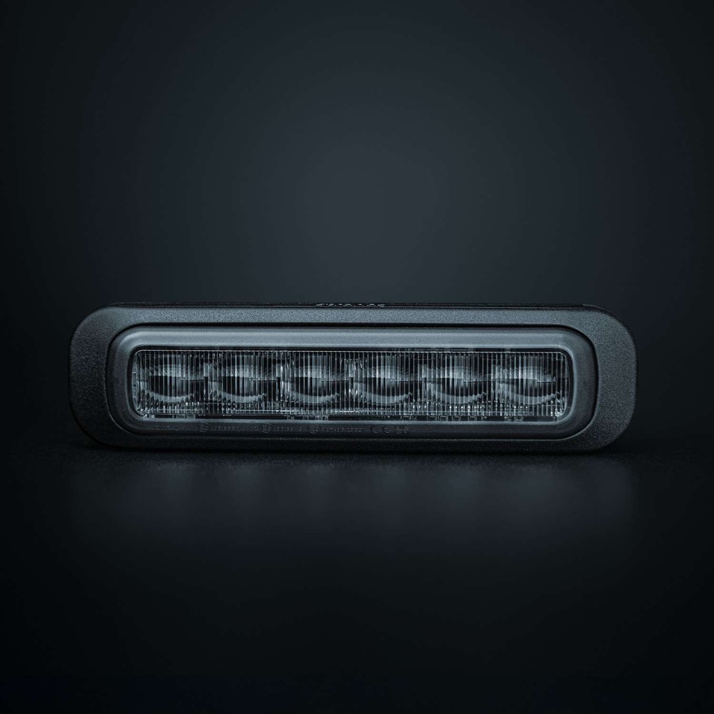 Dark Knight Strobe Light White 6 LED Dark Lens