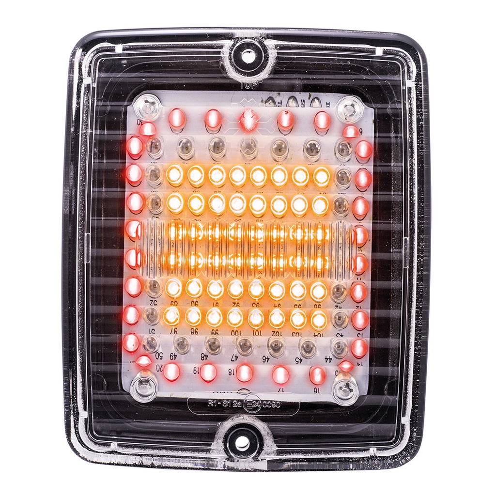 IZELED 3-Chamber Taillight with Clear Lens