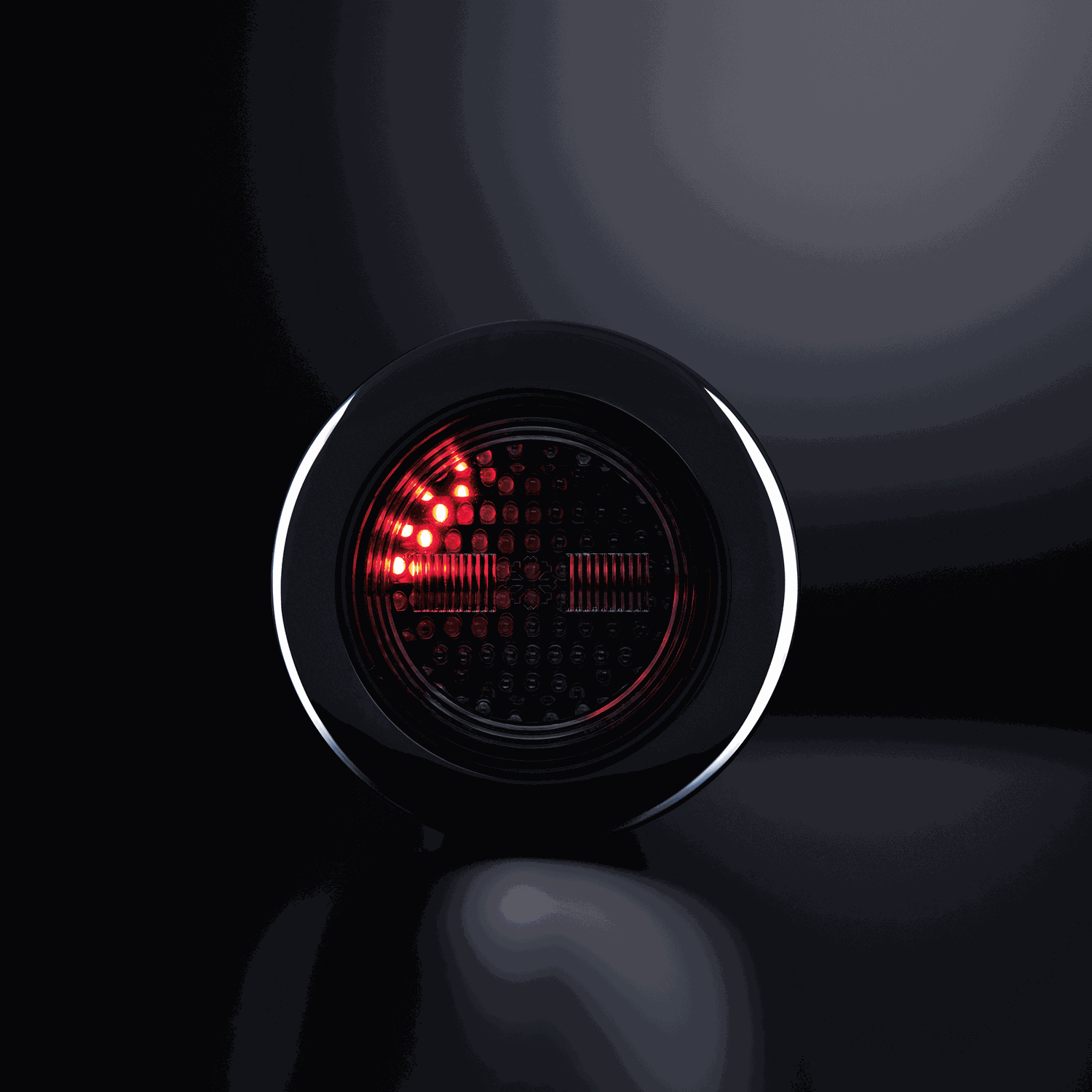 IZELED Dark Knight Tail/Brake Light & Dynamic Indicator Round (Left)