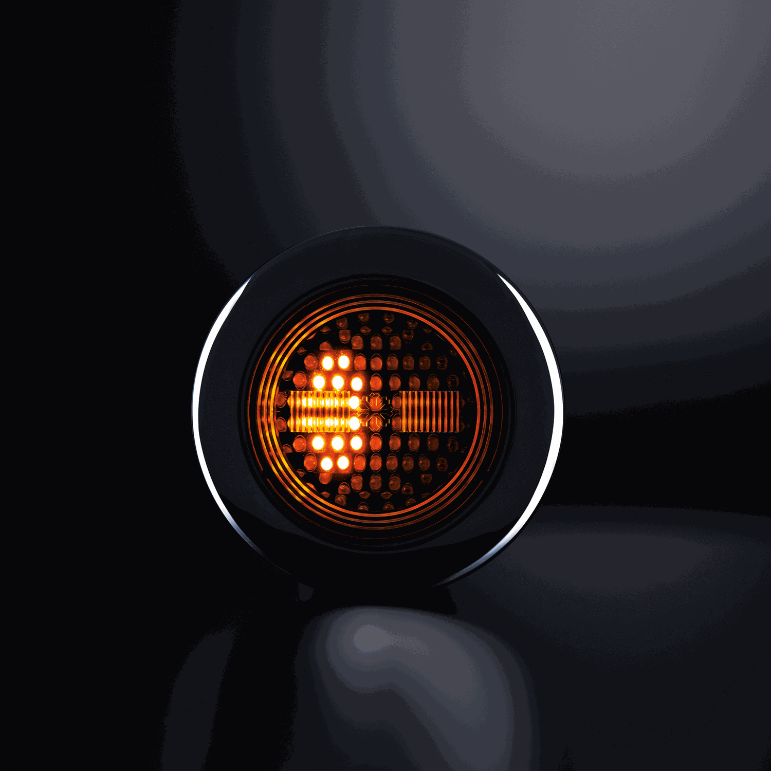 IZELED Dark Knight Tail/Brake Light & Dynamic Indicator Round (Left)