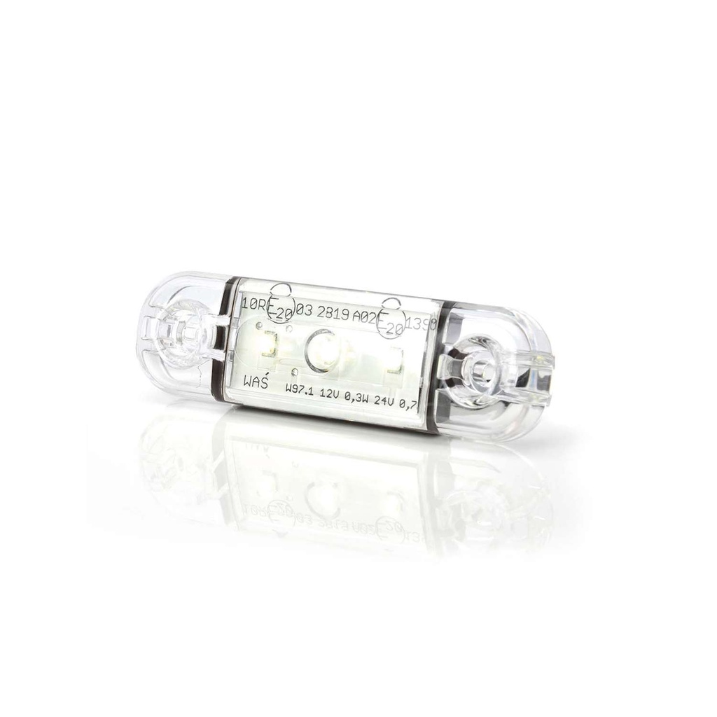 3-LED Ultra Slim Position Light 9-36V - White
