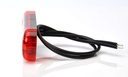 3-LED Ultra Slim Position Light 9-36V - Red