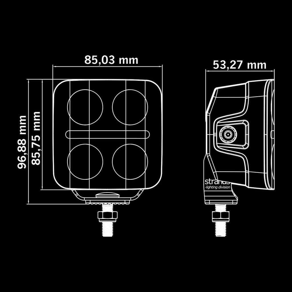 Nuuk D-Line QBA Driving Light 3"