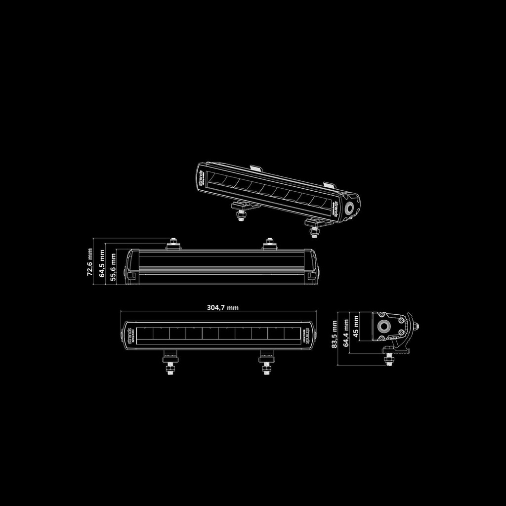 Siberia XPA Single Row LED Bar 12"