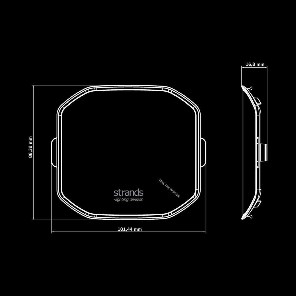 Siberia X Flood Lens Cover 4" | Black