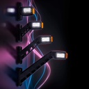 Sidemarker Rubber Arm Short Freedom LED 3 Colors - Right