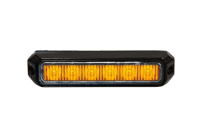 LED Flitser "Mini" Oranje 6x3W