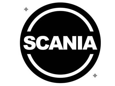 Rond Wieldoplogo "Scania" | Ø 70mm