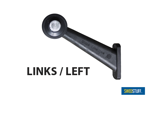 Swedstuff LED Breedtelamp Lang - Rood/Wit | Links