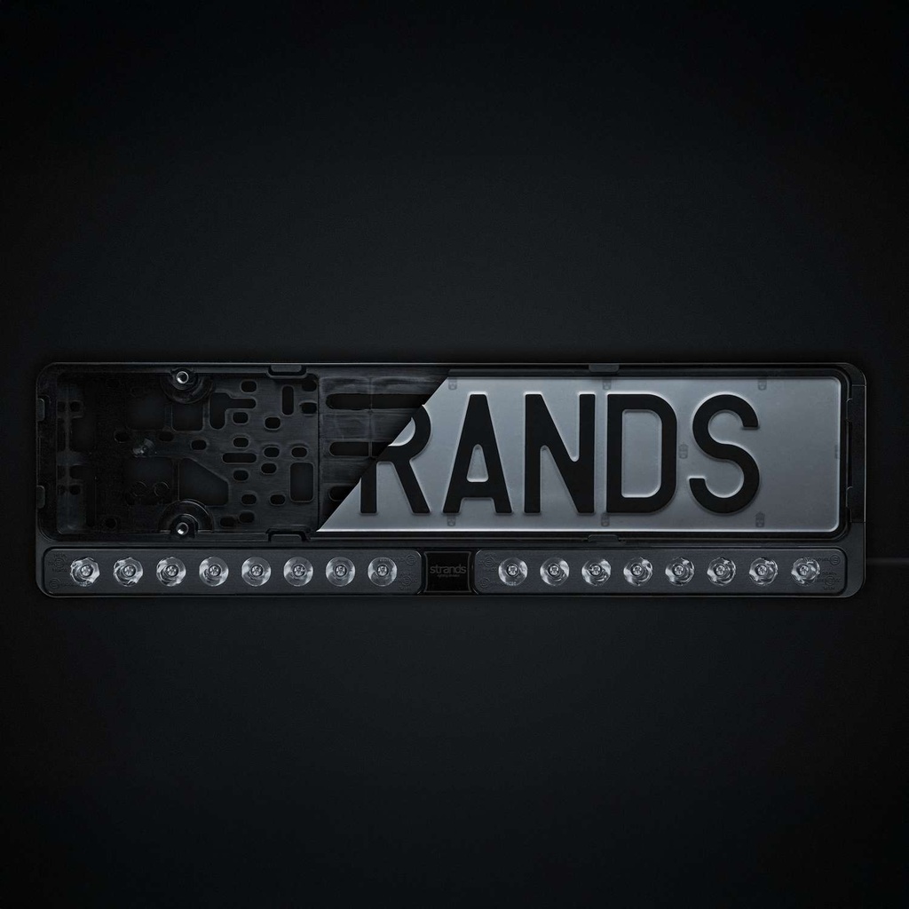 Nuuk E-Line DUO License Plate Holder LED Bar 2x10"