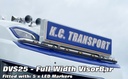 RVS VisorBar voor NGD DAF XF, XD & XG | 5 Oranje LEDs
