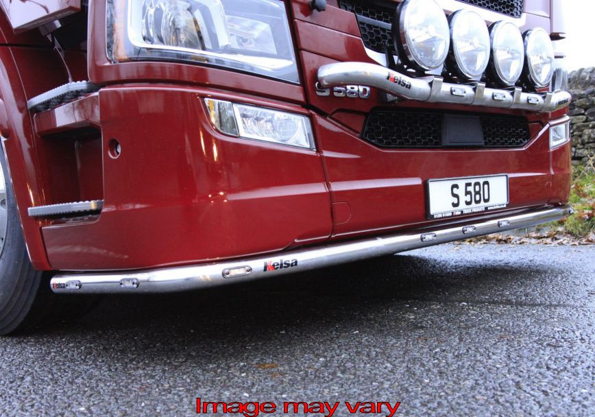 LoBar Aluminium Scania R&S NEXTGEN LAGE BUMPER | 7 Oranje LEDs