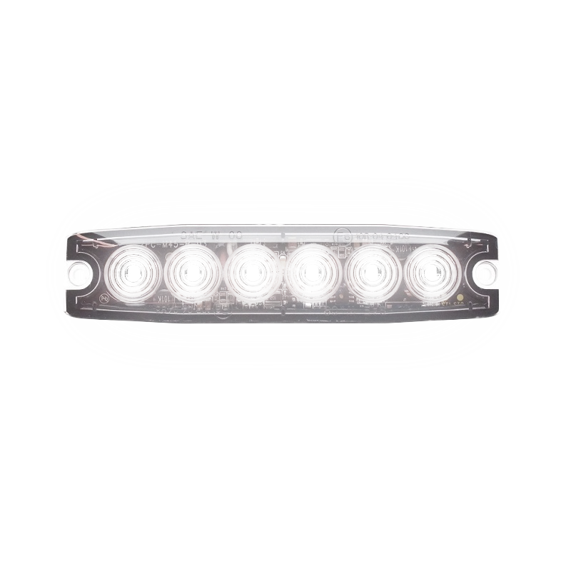 Ultradunne 6-LED Flitser - Wit