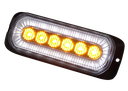 LED Flitser met Oranje LEDs en Wit Ringvormig Positielicht