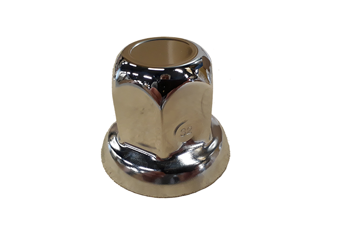 RVS 32mm ALU velg, 44mm hoog wielmoerdop (10stuks)