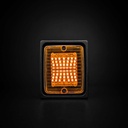 iZELED Blok Knipperlamp -  Amber Glas