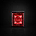 iZELED Blok Mistlamp - Rood Glas