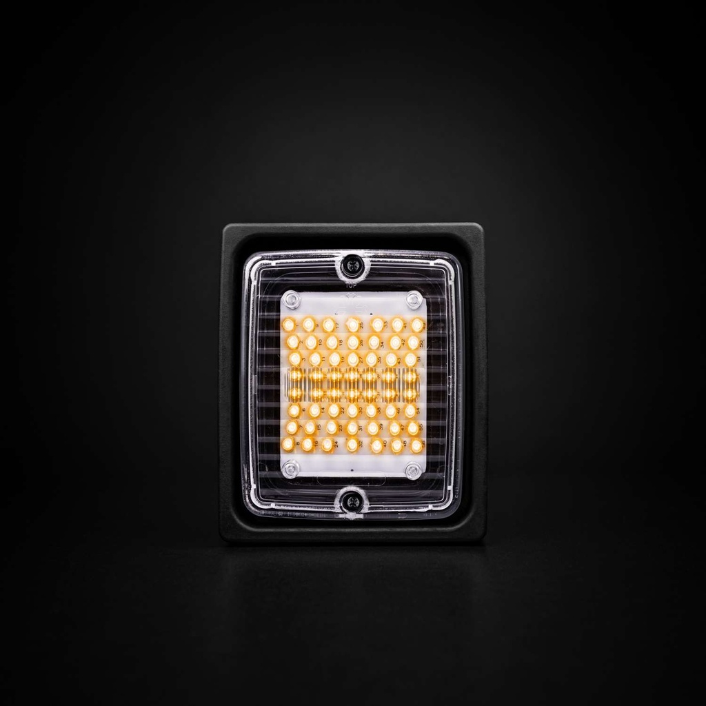 IZELED Amber Warning Light with Clear Lens