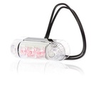 Strands postielamp rood LED 12/24V helder glas
