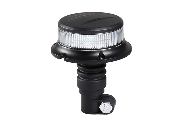 LED Beacon Light with Clear Lens & Amber Flash - DIN Mounting