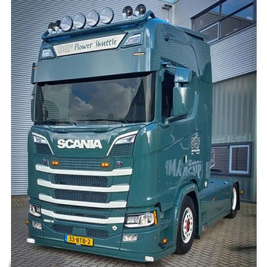 Bumper Spoiler Scania NextGen - Type 9 - High Bumper - 2x Talmu White