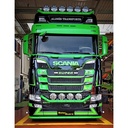 Zonneklep Scania Next Generation - Platte Bodem - 7 Lampgaten