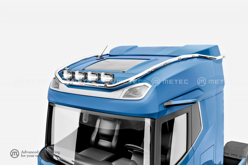 St. Steel Roofbar "HYDRA" for DAF NGD XG+ | 3 White + 10 Amber LEDs