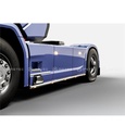 Stainless Steel Sidebars for Scania NextGen R&S | WB 3750mm | 5 Amber LEDs