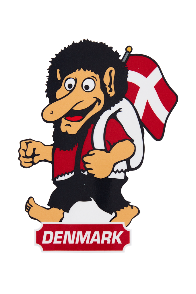 DENMARK RED TROLL STICKER