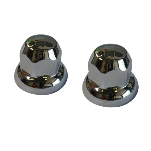 20-Pack Kunststof Wielmoerdoppen Chroom | Ø33mm