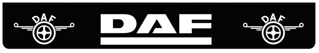 KUNSTSTOF ZWARTE SPATLAP MET DAF WIT | 2380X350MM