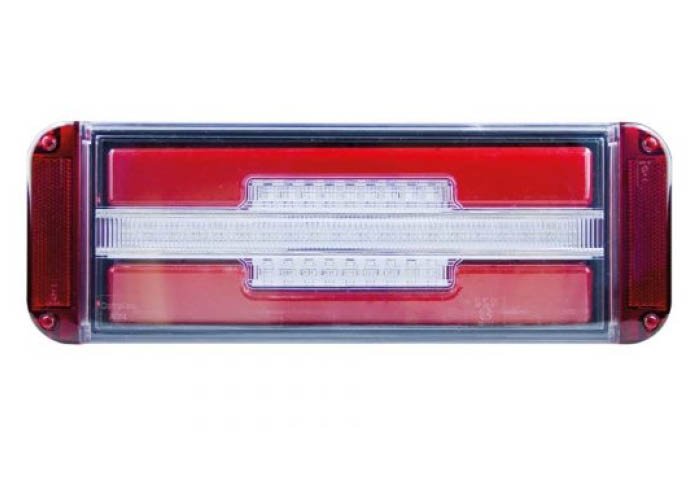3-kamer LED achterlicht  LINKS 12/24V