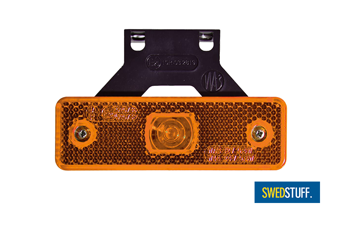 LED Side Marker / Taillight Amber + Support