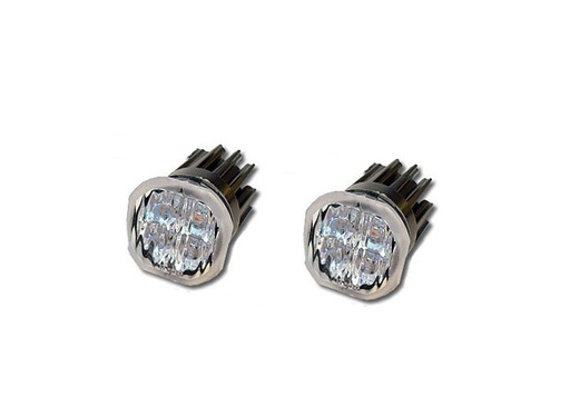 [TS7812287] Set of 2 Round Strobe Lights - Amber 12/24V