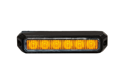 [5850176HP-A] LED Flitser "Mini" Oranje 6x3W