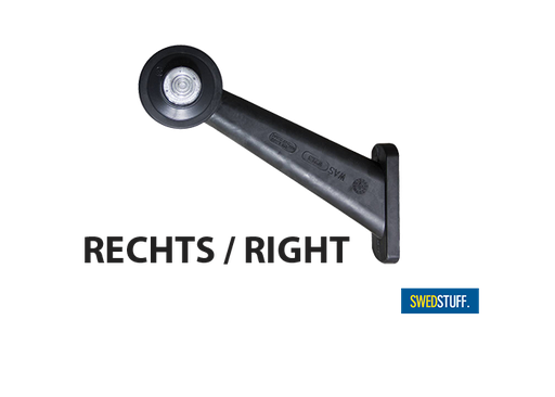 [5808814] Swedstuff LED Breedtelamp Lang - Rood/Wit | Rechts