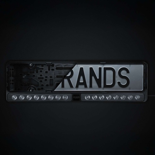 [5809446] Nuuk E-Line DUO License Plate Holder LED Bar 2x10"