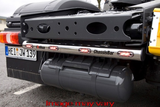[82MBCA13] ChassisBar Aluminum Mercedes Actros 2012+ - 4 Red LEDs