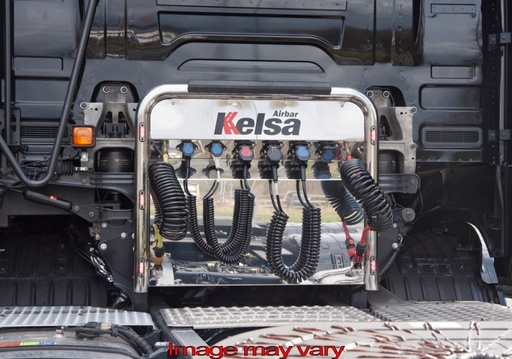 [82SAA20/6] AirBar Aluminum Scania NextGen R&S | 6 Red LEDs