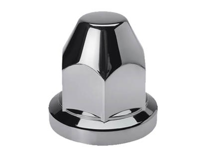 [31101318] (33mm) (50mm hoog) kunststof chroom wielmoerdoppen ruspa (20 stuks)