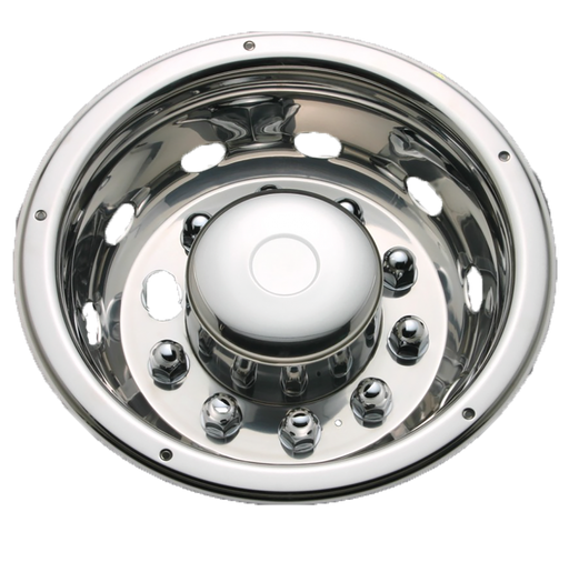 [31011622] Deluxe wieldop achter 22,5 inch RVS 160 MM DIEP