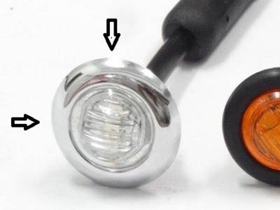 [46350236] Chrome Ring for Round Position Light