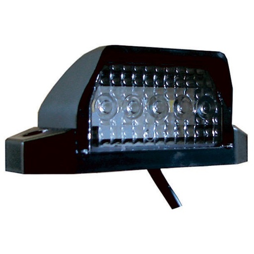 [5800033] iZELED Kentekenplaat 5-LED 24V - Zwart